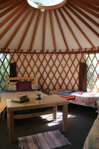 Yurt interior