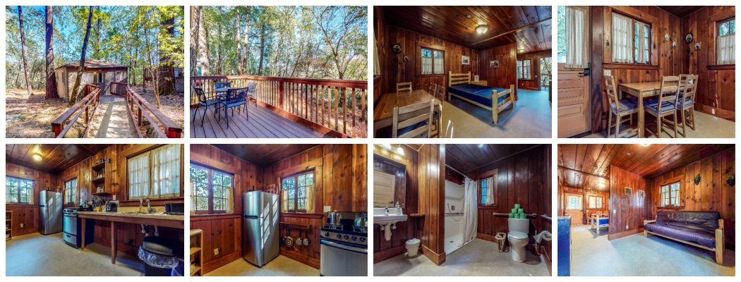 Photos of the Oak Cabin.