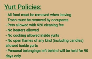 Yurt Policies