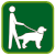 Dogs on leash symbol