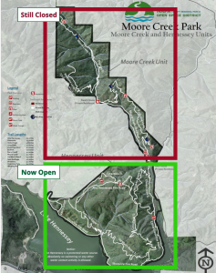 Moore Creek Park: Lake Hennessey Unit Open